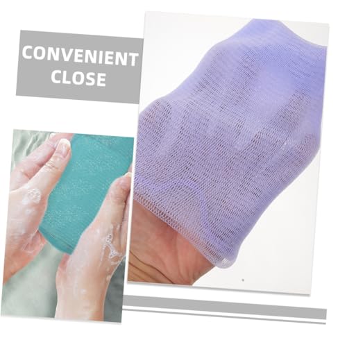 4pcs Soap Bar Shower Bag Lathering Mesh for Face Net Pouch Exfoliating