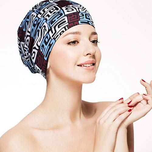 Geyoga 4 Pcs Women's Chemo Hat Slouchy Beanie Cancer Headwear Head Wraps Sleeping Turban Hats Head Scarf for Cancer Patient