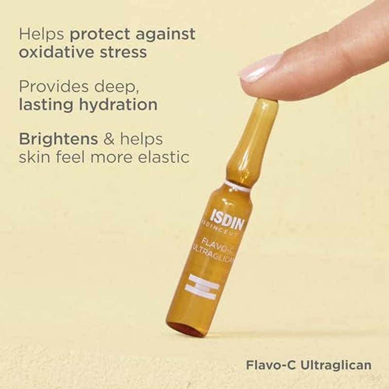 Vitamin C and Hyaluronic Acid Serum ampoule, Flavo-C Ultraglican by ISDIN