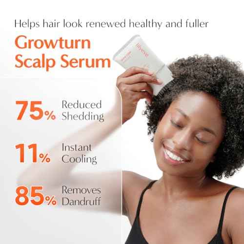Growturn Hair Growth Serum with Built in Brush for Hair Growth & Thickening | Treatment for Thinning Hair, Hair Loss | Low Irritation, Fragrance-Free, Sulfate & Paraben-Free, 3.38 fl. oz. (Pack of 1)