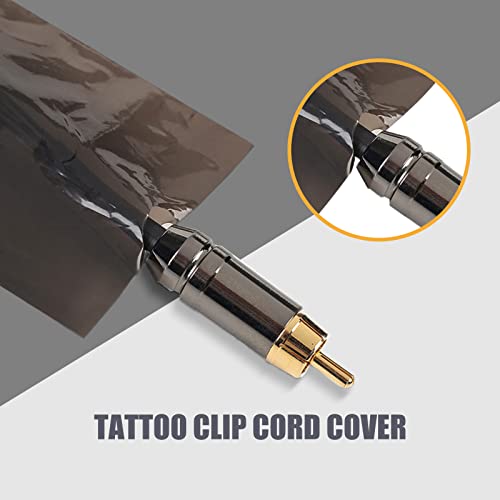 EZ Tattoo Clip Cord Covers - 100 Pcs for Tattoo Machine, Black Sleeves for Equipment Supply and Wrap