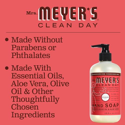 Mrs. Meyer's Liquid Hand Soap Rhubarb 12.5 OZ (Pack of 6)