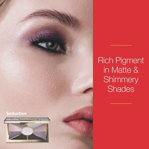 Mirabella Eye Love You Neutral Shimmer Eyeshadow Palette - Makeup Palette w/Ultra Pigmented Pressed Powders, Creamy Matte & Shimmer Cool Toned Eyeshadow Palette - Seduction