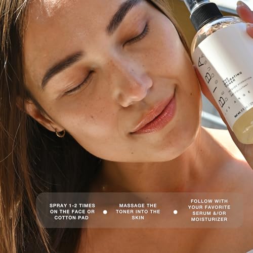 Biba De Sousa The Hydrating Toner with Phospholipids - Intense Hydration & Anti Pollutant - Makeup Setting Spray - for All Skin Types and Tones (8oz)