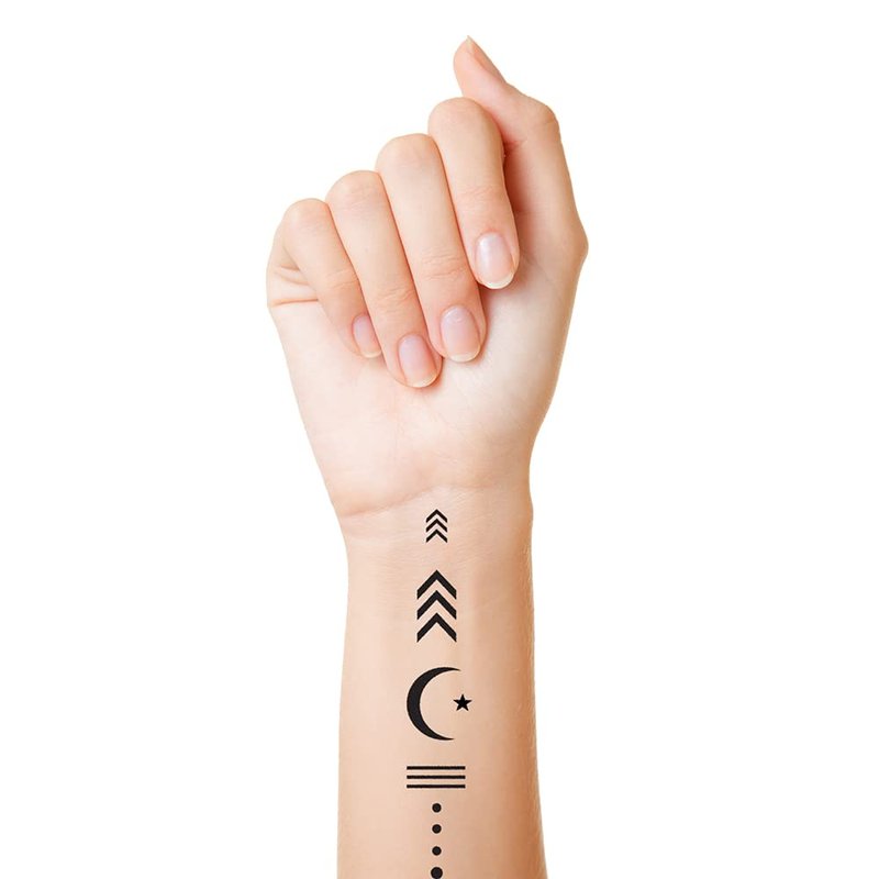 Stencil1FX - Tattoo Marks Makeup Stencil - for Costumes, Dress Up, Halloween, Cosplay, Face Painting, Raves, Festivals, Parades, Parties
