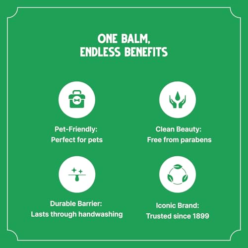 Bag Balm Vermont¡¯s Original Pet Paw & Skin Balm ? Moisturizing Salve for Dry, Cracked Paws, Noses & Rough Skin ? 8 Ounce ? 2 Pack