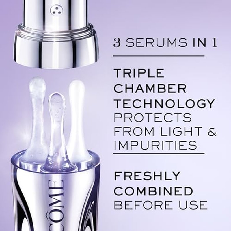 Lanc?me R?nergie H.C.F. Triple Serum - Hyaluronic Acid Serum for Visible Correction of Anti Aging Signs & Dark Spots - With Vitamin C+, Niacinamide & Ferulic Acid