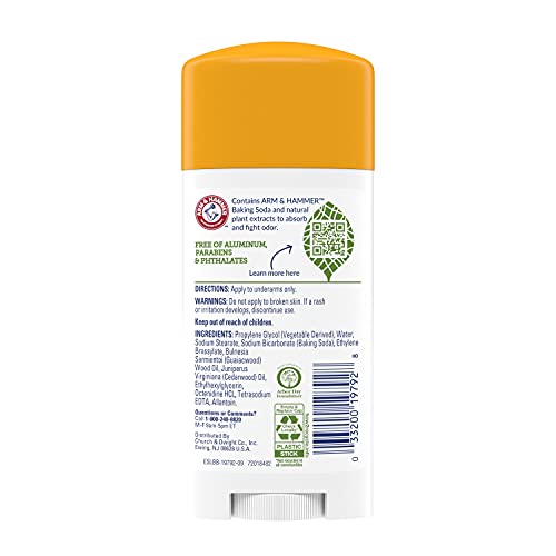 Arm & Hammer Deodorant 2.5 Ounce Essentials Unscented (73ml) (3 Pack)
