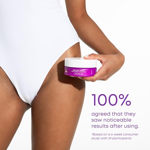 Bushbalm Ultimate Brightening Routine - Radiant Reset Exfoliating Ingrown Hair Pads, Bermuda Body Scrub and Bermuda Dark Spot Oil with TXA, AHA, and BHA for Dark Spots Ingrown Hair & Razor Bumps