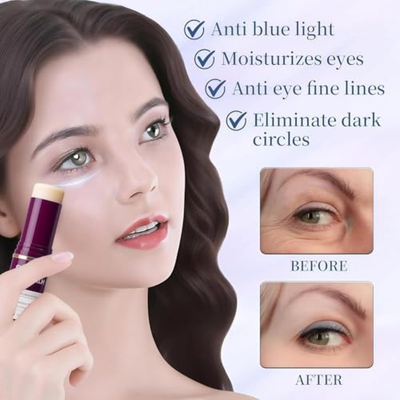EYES Cemenrete Calcium Multi Balm, Calcium Volume Multi Balm, Wrinkle Core Stick, Korean Collagen Moisturing Stick, Anti-aging, Hydrating, Almond & Vitamin E for Lip Balm Cream Neck(2pcs)