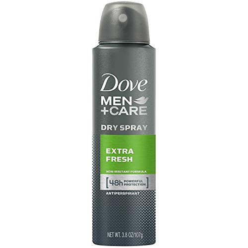 Dove Men+Care Dry Spray Antiperspirant for Men 2-Pack (3.8 Oz Ea) + Travel Body Wash (3 Oz) ? 72H Protection, Long-Lasting Extra Fresh Fragrance