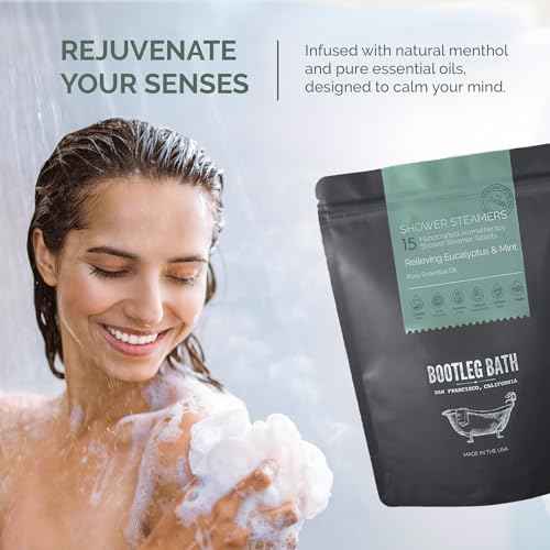 Shower Steamers Aromatherapy Eucalyptus and Mint 15 Pack, 100% Pure Essential Oil, All Natural, for Men and Women, Made in USA