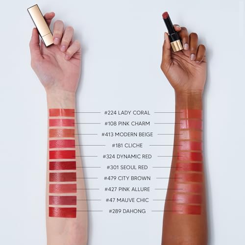 HERA Rouge Classy Lipstick #301 SEOUL RED | Luxurious Long-Lasting Color, Featherlight Comfort, Luminous and Velvety Finish, Seoul-Inspired Shades, Korean Lip Makeup, 0.12 oz. (3.5g)