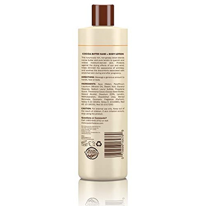 Queen Helene Cocoa Butter Hand & Body Lotion, 16 Oz (Packaging May Vary)