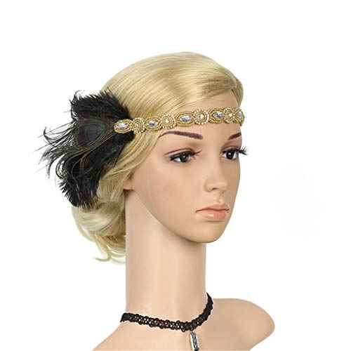 1920s Flapper Headband Roaring 20s Great Gatsby Headpiece for Women headpieces Headband