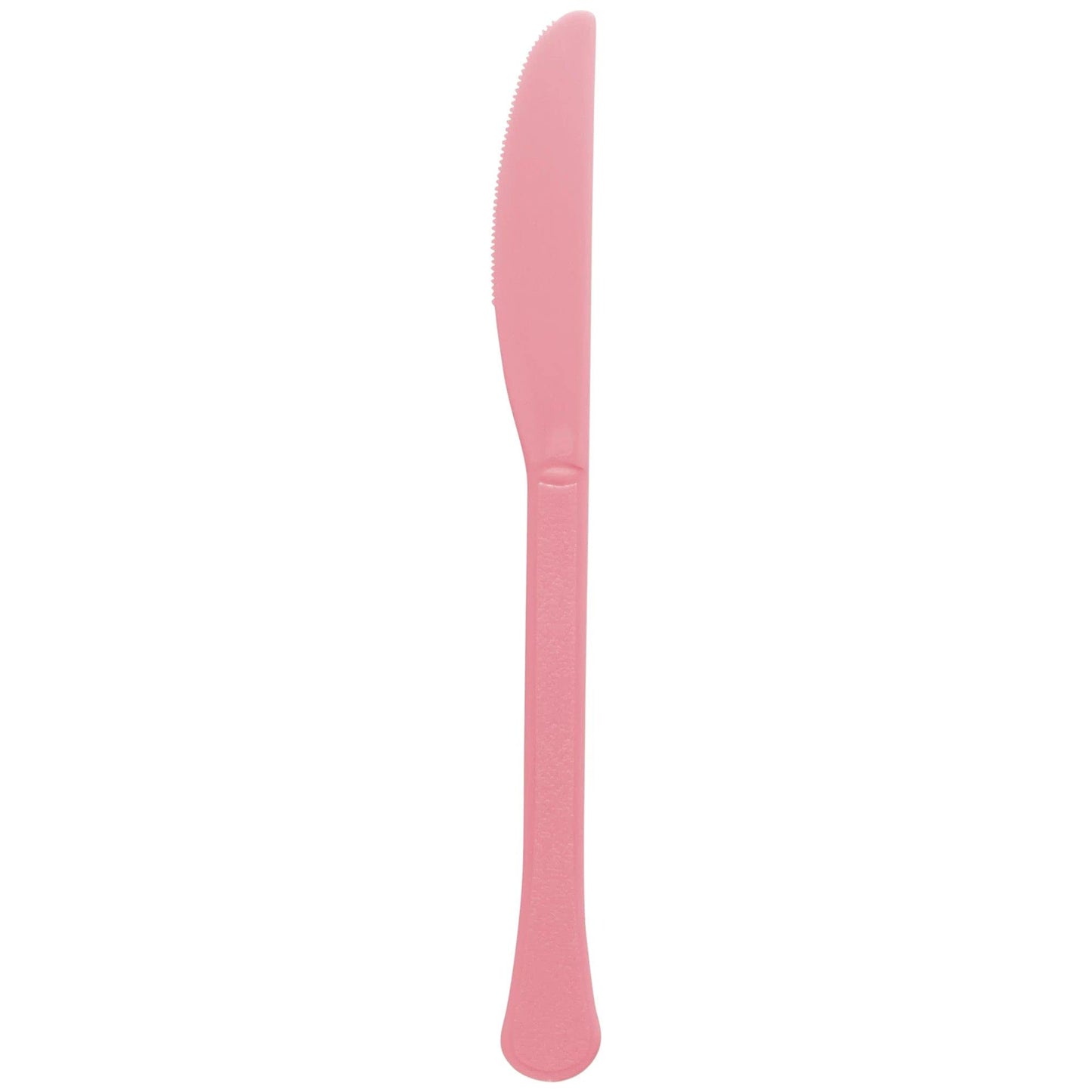 New Pink Plastic Heavy Weight Knives (50 Count) - Premium Disposable Plastic Cutlery, Perfect for Home Use and All Kinds of Occasions