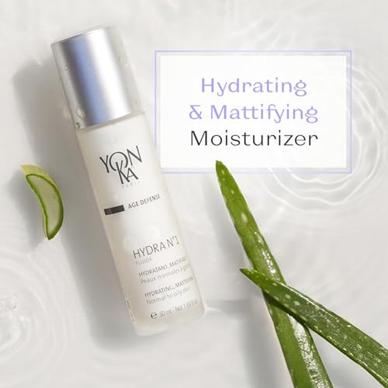 YON-KA AGE DEFENSE HYDRA NO. 1 FLUIDE Hydratante, Reparatrice Fluid (1.7 Ounce / 50 Milliliter) - Non-Greasy Hydrating Fluid Designed For Oily Skin Types