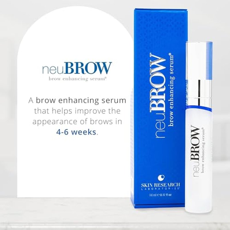 neuBROW Brow Enhancing Serum by Skin Research Laboratories - Eye Brow Serum for Defined, Fuller & Thicker-Looking Hair Brows - Advanced Formula Promotes Natural & Healthy Appearance of Brows