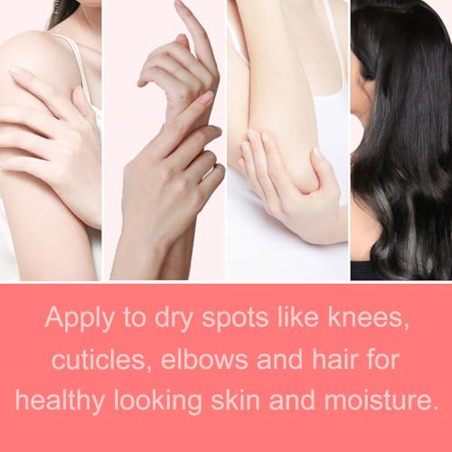 MR.A 2 Pack Strawberry Body Oil Juice Scented, Vitamin E Body Oil after Shower, Strawberry Shortcake Body Moisturizer Bath Oil for Dry Skin, Guasha Oil with Guasha Tool