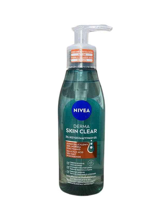 NIVEA Derma Clear Wash Gel For Blemish-prone Skin150ml