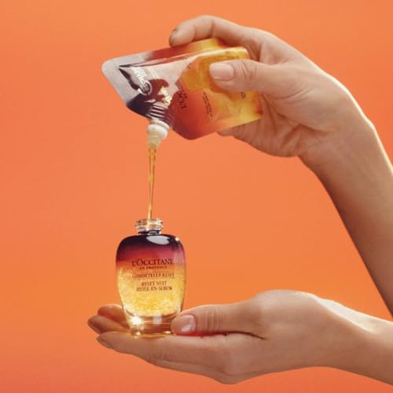 L'Occitane Immortelle Overnight Reset Oil-In-Serum: More Radiant Skin In 1 Night, Smooth Fine Lines, Revitalize Dull Skin, Award-Winner