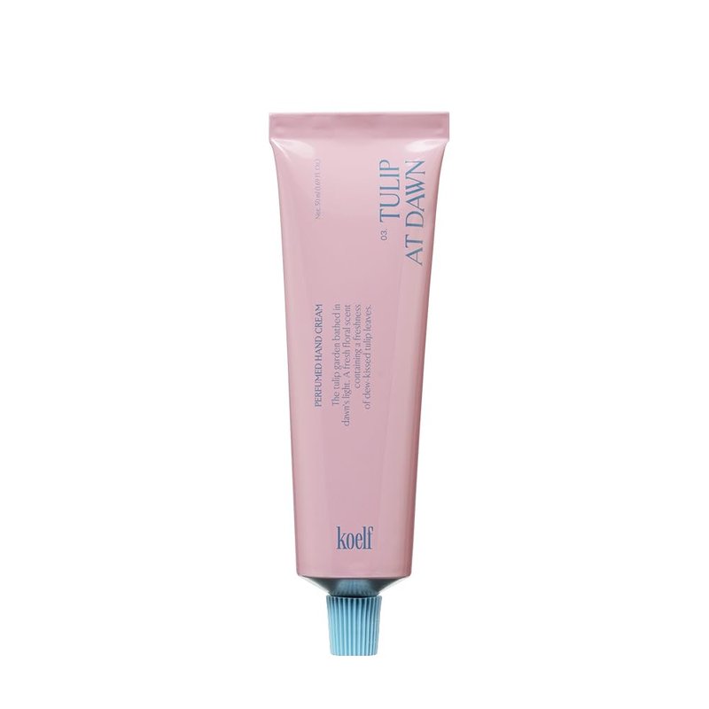 Koelf Perfumed Hand Cream No.3 Tulip At Dawn 50ml (1.69 fl. oz.) - Hand Moisturizer for Dry Skin with Shea Butter, Panthenol, Tulip Scented Deep Nourishing Hand Cream