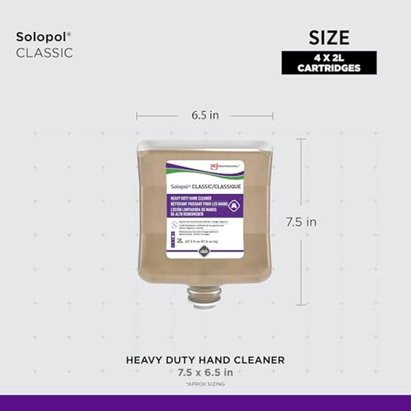SC Johnson Professional SOLOPOL CLASSIC HEAVY DUTY HAND CLEANSER 2 LITER, 4 COUNT