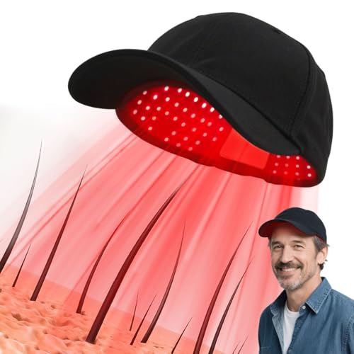 Red Light Therapy for Hair Growth, Laser Hair Loss Treatments Hat, Discreet Daily Use Under Hats, 20-min Rechargeable