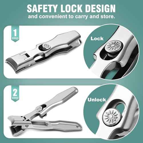 Stocking Stuffers 2025, Toenail Clippers for Thick Toenails for Seniors - Wide Jaw Nail Clippers for Men & 360 Degree Rotary Toenail Clippers for Seniors, Christmas Xmas Presents Gifts for Adults