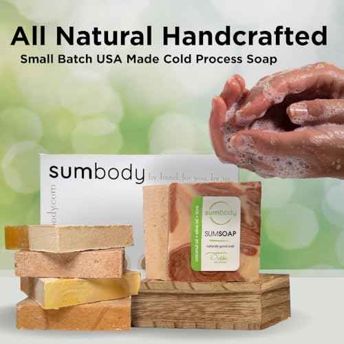 Sumbody USA Made Handmade Soap Bar (6pk) Rich Hydration Dry, Sensitive Skin, Moisturizing Soap For Face, Hands, Body Self Care Gift Set Men & Women - Goat Milk Citrus Vanilla Coconut Variety Pack