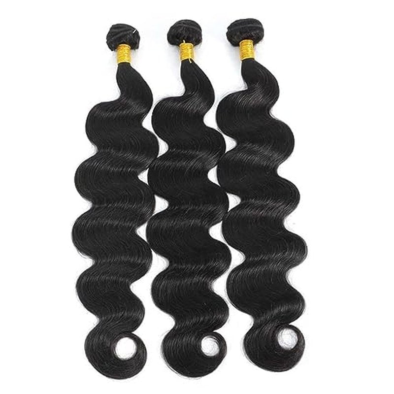 12A Brazilian Body Wave Human Hair 3 Bundles 18 20 22 Inch 100% Unprocessed Brazilian Virgin Human Hair Weave Bundles Body Wave Hair Extensions Natural Color