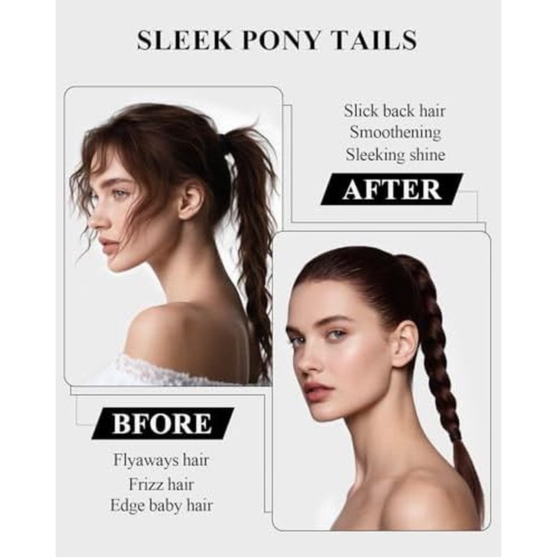 Boar Bristle Slick Back Hair Brush - Smooths Flyaways, Tames Frizz, Styles Edges, Sleeks Ponytails, Buns - Teasing Smoothing Brush for Women & Men Fine/Medium Hair, Styling Accessories for Girls, Kids