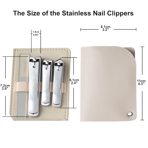 Stainless Callus Removers Set Foot File Pedicure Tools Kit for Feet Nail Clippers Set Fingernail Clipper Toenail Clipper Nail Care Tool with Travel Case for Men Women