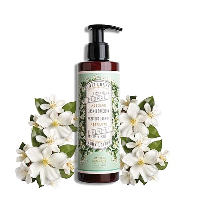 Panier des Sens ?Jasmine Hand & Body Lotion for Dry Skin - Hydrating Body Cream for Women - Nourishing Fluid Body Moisturizer Shea Butter & Olive Oil - 97% Natural Ingredients Body Care - 8.45 Floz