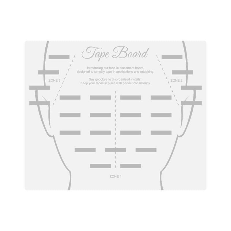 Tape Placement Board - 25 Clips Acrylic Hair Extensions Hanger | Hair Display Holder Rack for Styling and Hairdressing