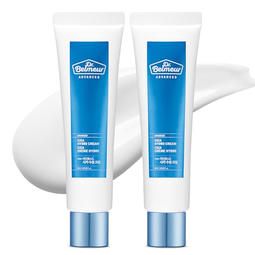 DR. BELMEUR Advanced Cica Hydro Cream Special Set (2fl oz*2, Pack of 2) - Soothing, Barrier-Strengthening Face Moisturizer for Sensitive Skin. Korean Skin Care. Centella Asiatica
