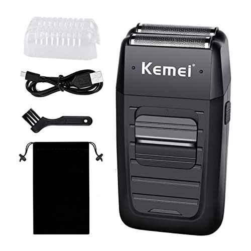 kemei Men's Reciprocating Cordless Razor Razor Electric Rechargeable Razor Precision Beard Sideburn Trimmer Razors Twin Blade Multifunction Grooming Razor¡¦