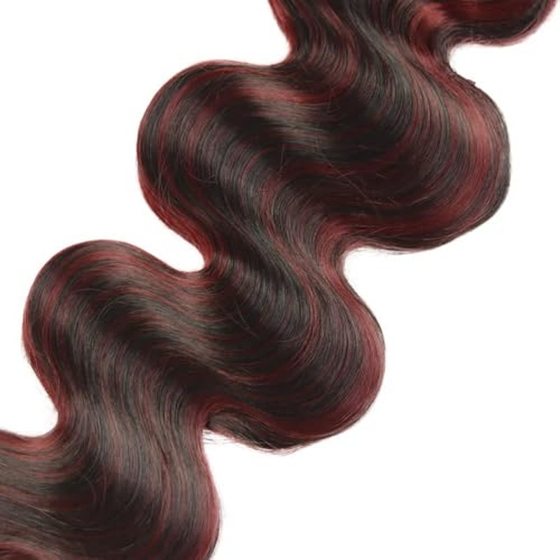 24 26 28 Inch inch Burgundy P1B/99J Body Wave Human Hair Bundles Wine Red 12A Unprocessed Quick Weave for Black Women Soft Sewn In with Double Weft