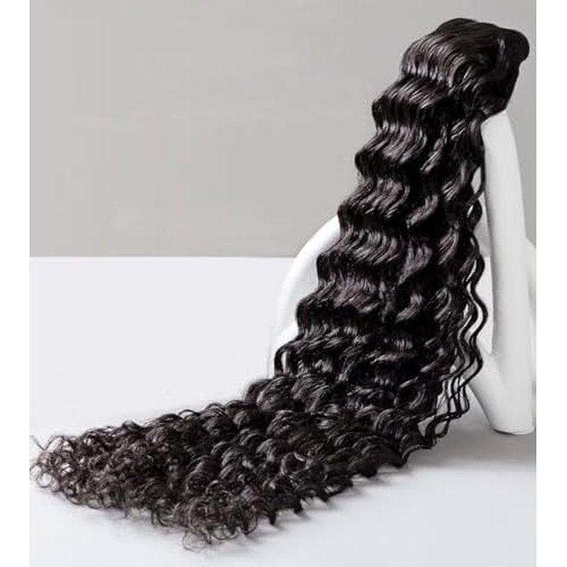 Raw Indian Human Hair Single Bundle,Triple Lifespan Than Regular Virgin Hair,In-Store Quality,Online Price! 100% Raw Indian Hair Bundles Deep Wave Raw Hair Bundles 20 Inch