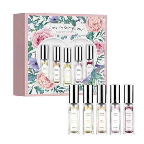 Mini Perfume Gift Set for Women & Teens ? 5 x 0.34 Fl Oz Eau de Parfum Spray ? Floral & Fruity Variety ? Perfect Holiday, Birthday & Christmas Gift