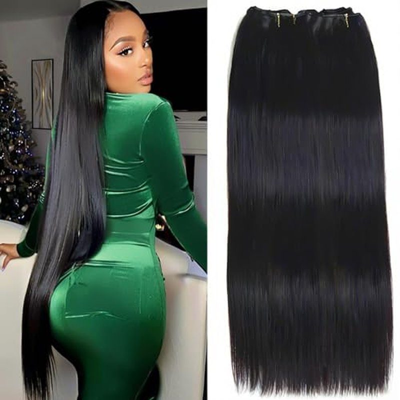 12A Human Hair Bundles 14 16 18 Inch 3 pcs Straight Bundles Human Hair 100% Unprocessed Brazilian Remy Virgin Hair Extensions Raw Quick Weave Sew In Glossy Billion Hair Bundles Natural Black