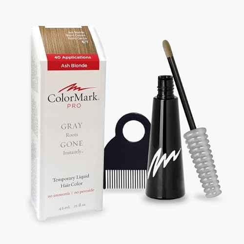 ColorMark Pro Ash Blonde Liquid Gray Root Touch Up Wand Applicator, Real Hair Color