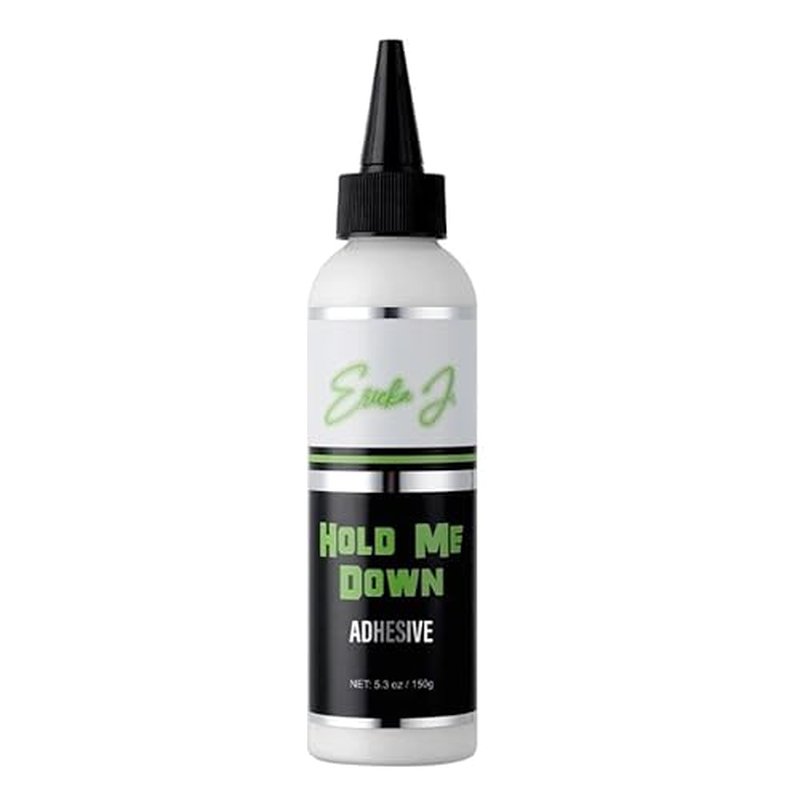 Ericka J. Hold Me Down Adhesive - Waterproof Lace Wig Glue for Strong Hold, Quick Drying, Sweat & Water Resistant ? Sensitive Skin Friendly (150g / 5.3 Oz)