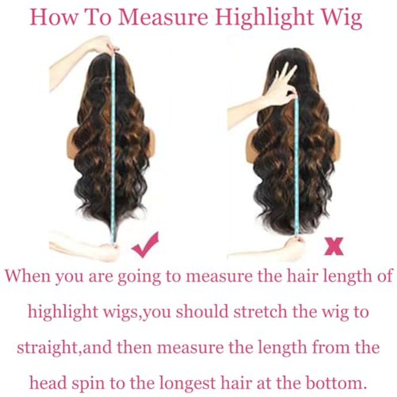 Ombre Lace Front Wig Human Hair 13x6 HD Transparent Body Wave 24 Inch Lace Frontal Wigs Human Hair Pre Plucked 180% Density 1/30 Colored Highlight Lace Front Wig for Women