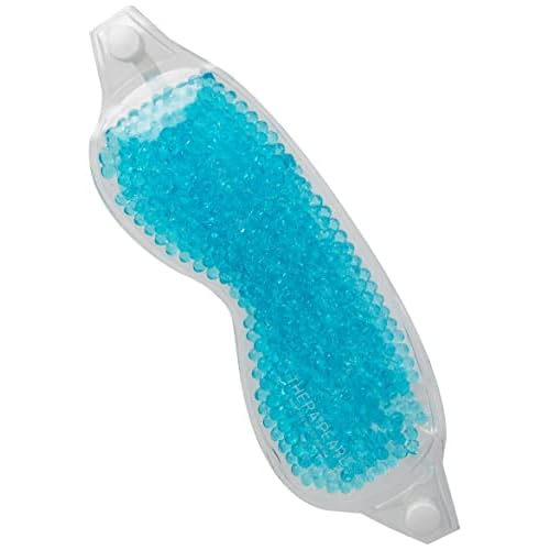 TheraPearl Eye Mask, Eye-ssential Mask with Flexible Gel Beads for Hot Cold Therapy