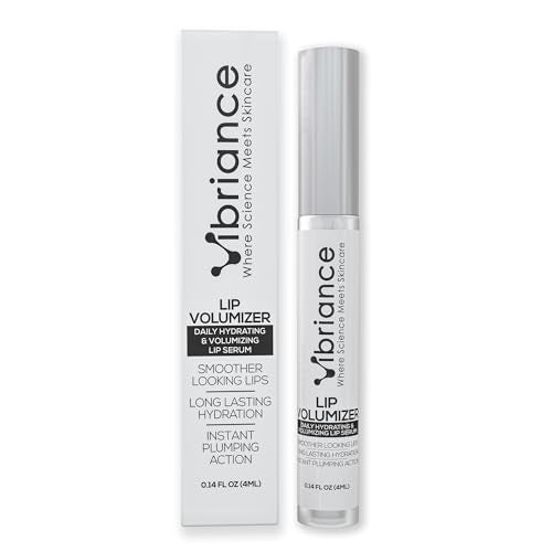 Vibriance Hydrating Lip Volumizer - Plumping Gloss with Hyaluronic Acid - Plumper Smooths Lines and Wrinkles, 0.14 fl oz