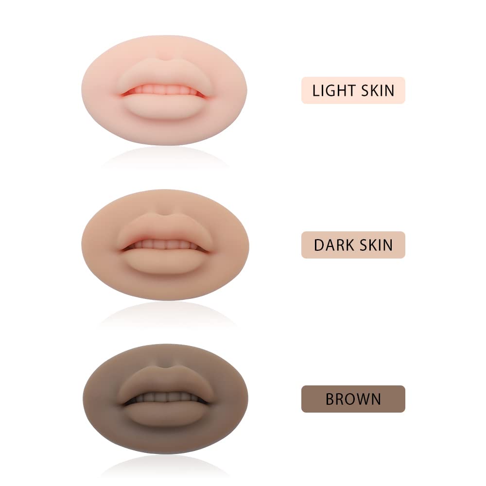 Charme Princesse 3D Practice Silicone Lips Skin Permanent Makeup Practice Lips for Tattooing Artists and Beginners TA536-KIT