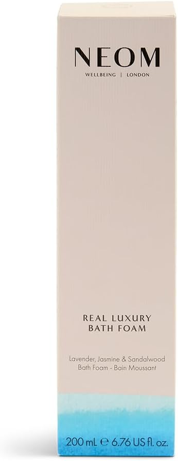 NEOM Luxury Bath Foam - Lavender, Jasmine & Rosewood | 6.76 fl oz | Natural Essential Oils for Relaxation