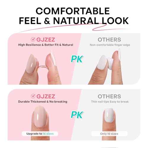 Black French Tip Press on Nails Halloween Fall - GJZEZ Soft Gel Short Almond Christmas Prom Fake Nails Press Ons, Salon Quality False Glue on Nail | 16 Sizes - 32 pcs Reusable Nail with Glue