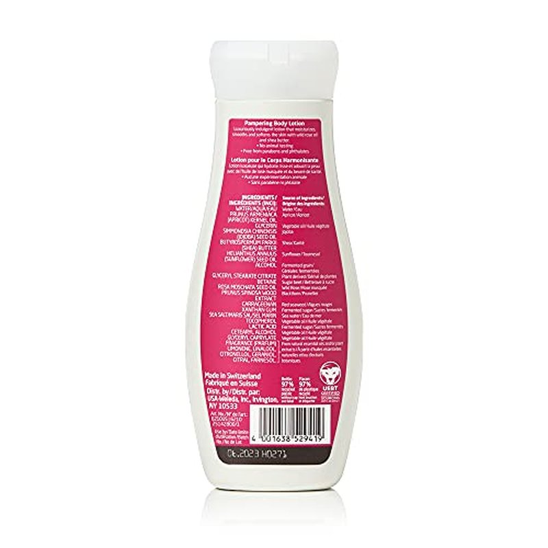 Weleda Pampering Wild Rose Body Lotion, Plant Rich Moisturizer with Wild Rose Oil, Jojoba Oil and Shea Butter, 6.8 Fl Oz (Pack of 1)